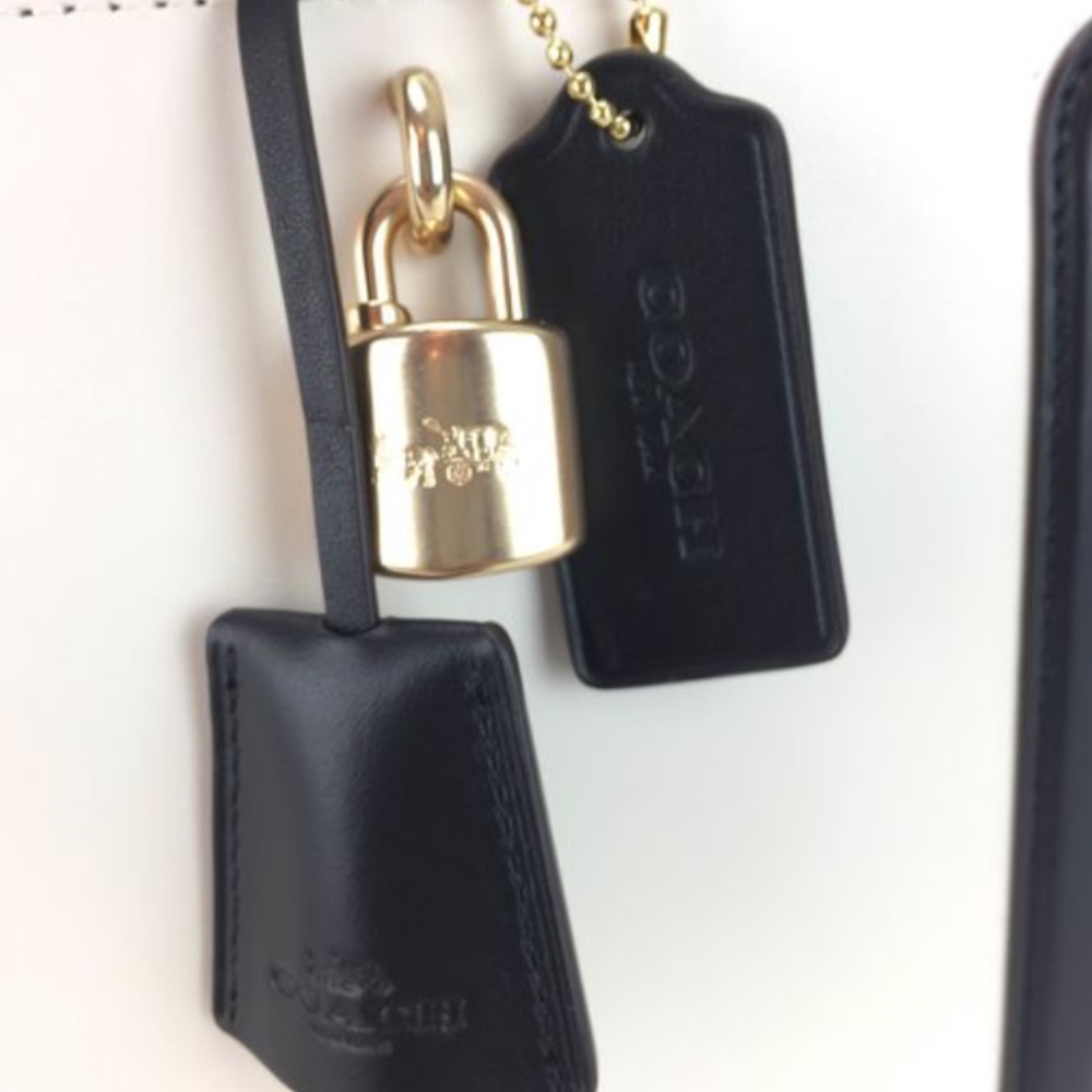 Limited Edition Coach Zoe Carryall Chalk Color Block Boutique Collectors Piece - Picture 4 of 8